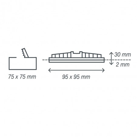 Downlight LED rounded Kairo (6W)