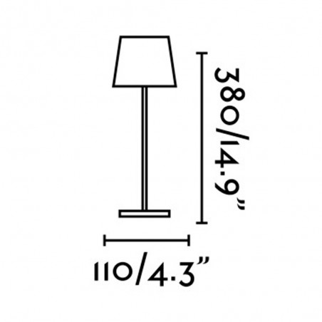 LÃ¡mpara portÃ¡til exterior LED Toc (7W)