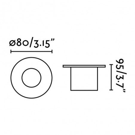 Empotrable exterior LED Grund (7W)