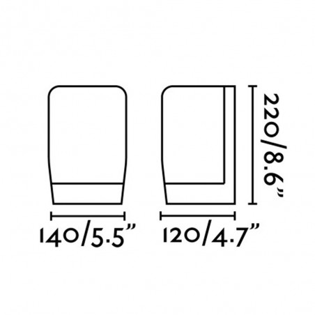 Aplique exterior LED Pol (8W)