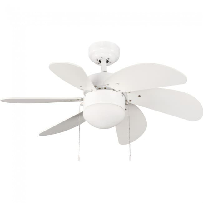 Ceiling fan with light Basic White
