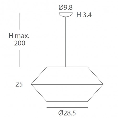 Lámpara de techo Ukelele II