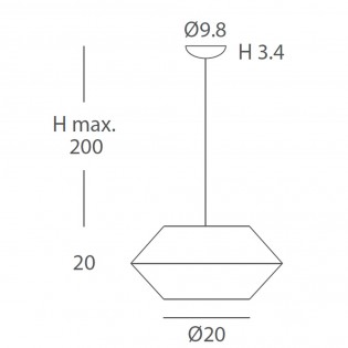 Lámpara de techo Ukelele I