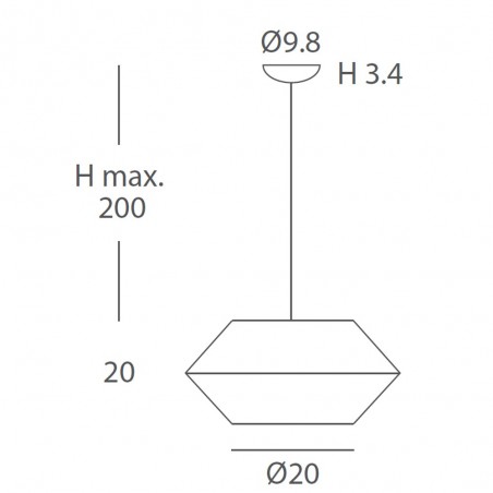 Lámpara de techo Ukelele I
