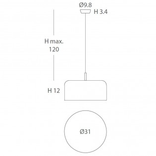 Lámpara de techo Pot III