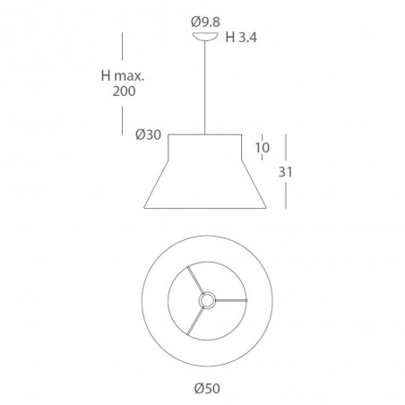 Lámpara colgante Kora II