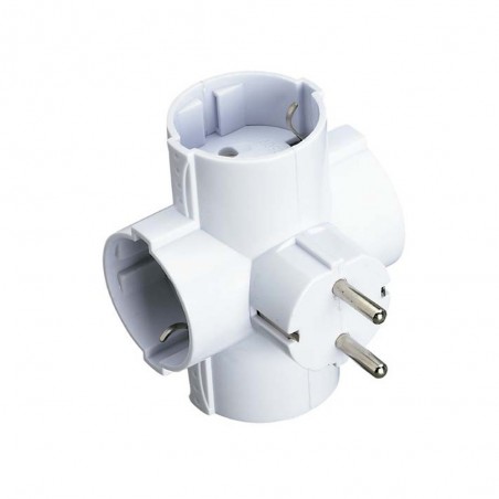 Plug with T.T. four sockets