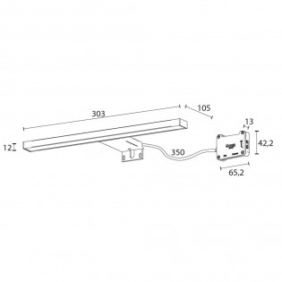 Wall light LED Celia (7W)