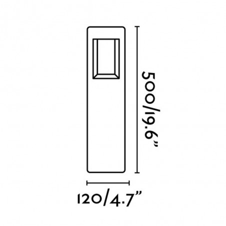Outdoor Bollard light LED Naya (8W)