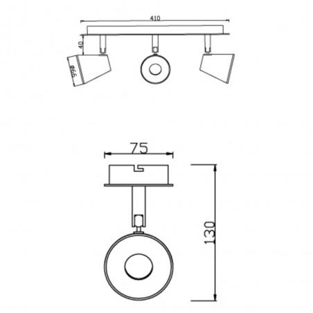 Track LED Light Ice (3 lights)