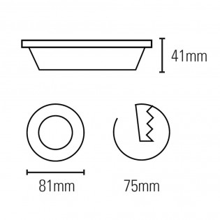 Recessed downlight Living round
