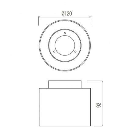 Plafón LED Ice