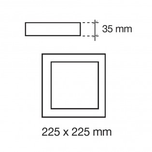 Downlight LED squared Novo (20W)