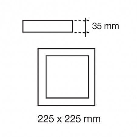 Downlight LED squared Novo (20W)