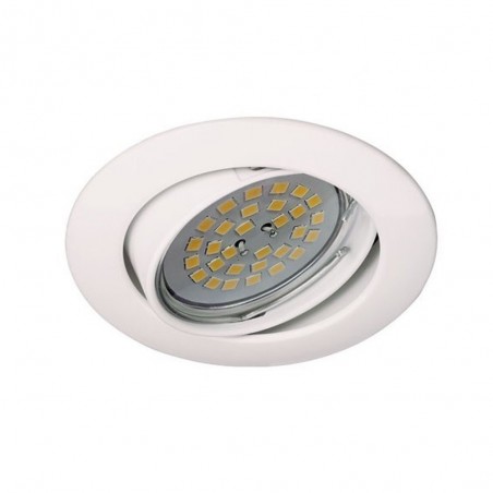 Pack 5 Basic round white dimmable