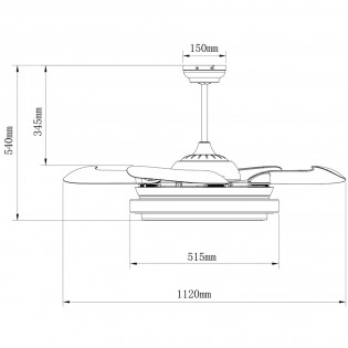 Ventilador Twin Plata