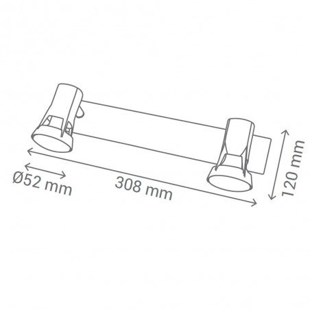 Regleta Kody I (2 luces)
