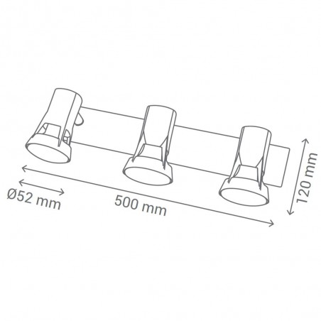 Regleta Kody I (3 luces)