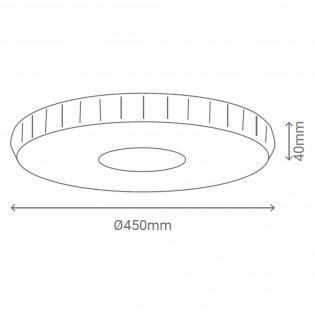 Flush light LED Stern (30W)