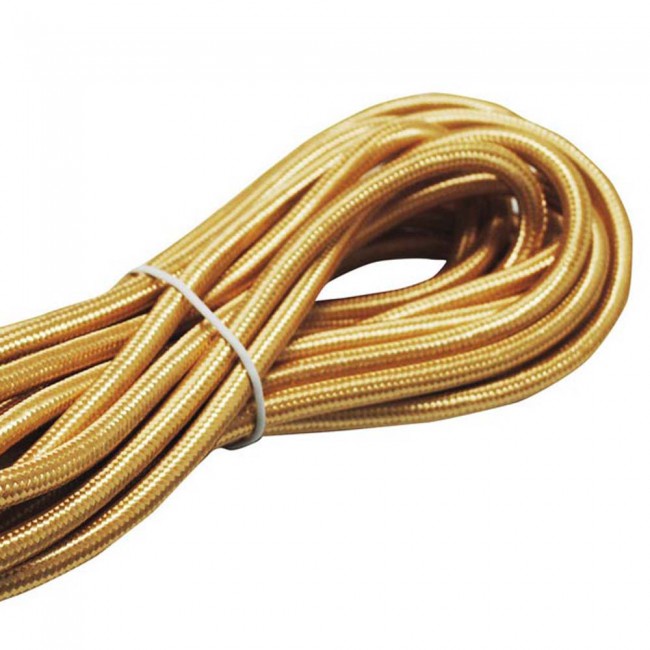 Cable textil gold-plated