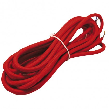Rotes Textilkabel