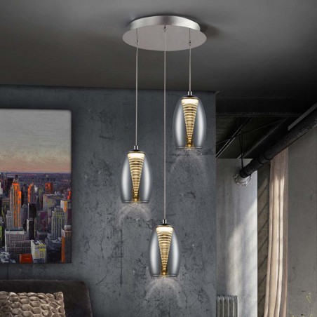 Lámpara de techo LED Nebula (3 luces)