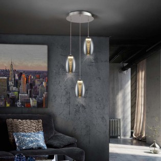 Lámpara de techo LED Nebula (3 luces)