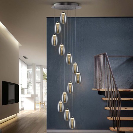 Lámpara de techo LED Nebula (12 luces)