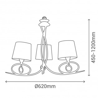 Chandelier Epsilon (3 lights)