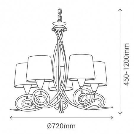 Chandelier Epsilon (5 lights)