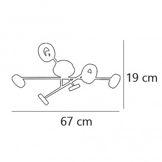 Plafón LED Natal (6 luces)