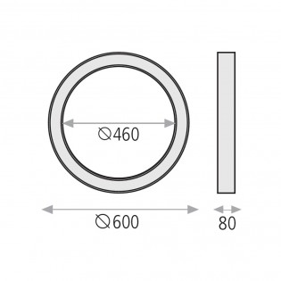 Plafón LED Aliso (55W)