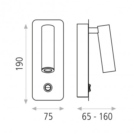 LED Wall Light Aron (3W)