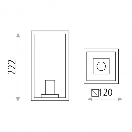 Aplique de pared Cube