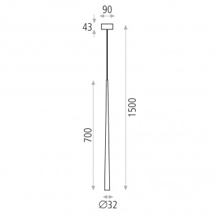 Lámpara de techo LED Bendis (5W)