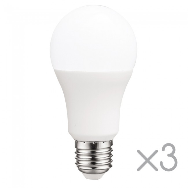 Pack 3 Bombillas LED E27 estándar 10 W (Luz fría) Pack 3 Bombillas LED E27 estándar 10 W (Luz fría)