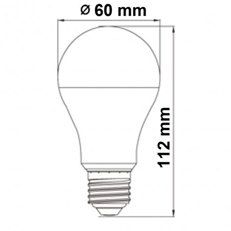 Pack 3 Bulbs LED E27 standard 10 W (Cold light)