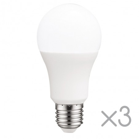 Pack 3 Bulbs LED E27 standard 10 W (Neutral light)