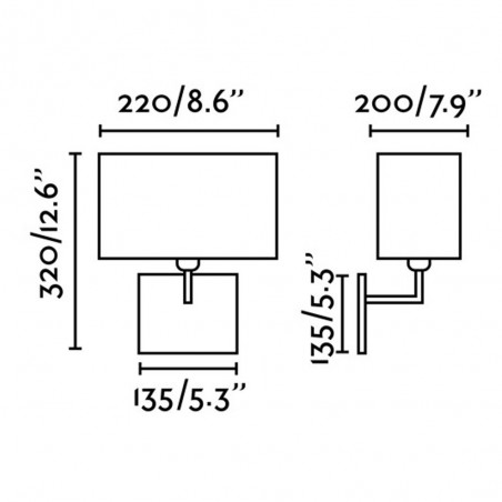 Aplique de pared Hanna
