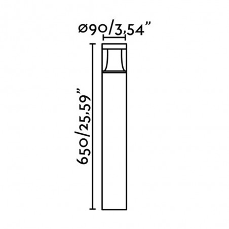 Outdoor Bollard light Plim I (10W)