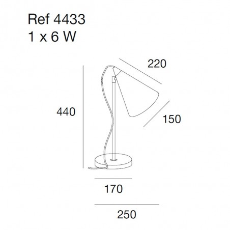 Table lamp Berka by Massmi Lighting