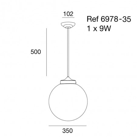 Ceiling light Moon by Massmi Lighting