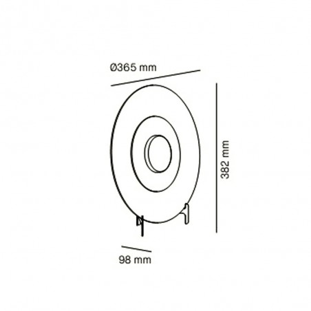 Table lamp Halos LED (9,6W) by Milan Lighting. Made in Barcelona