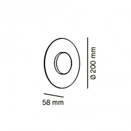 LED wall light Halos (9,6W)