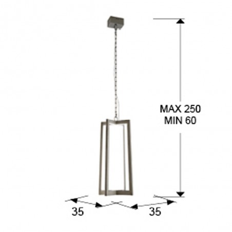 Lámpara colgante moderna LED Kuma (23W)