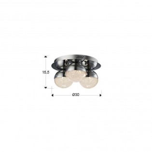 Plafón Sphere LED (3 luces)