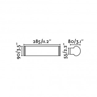 Aplique de pared Danubio LED