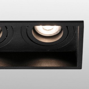 Empotrable Hyde cuadrado 2 luces (blanco)