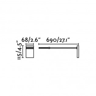 Aplique de pared Toran-2 LED (5W)