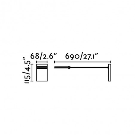 Aplique de pared Toran-2 LED (5W)